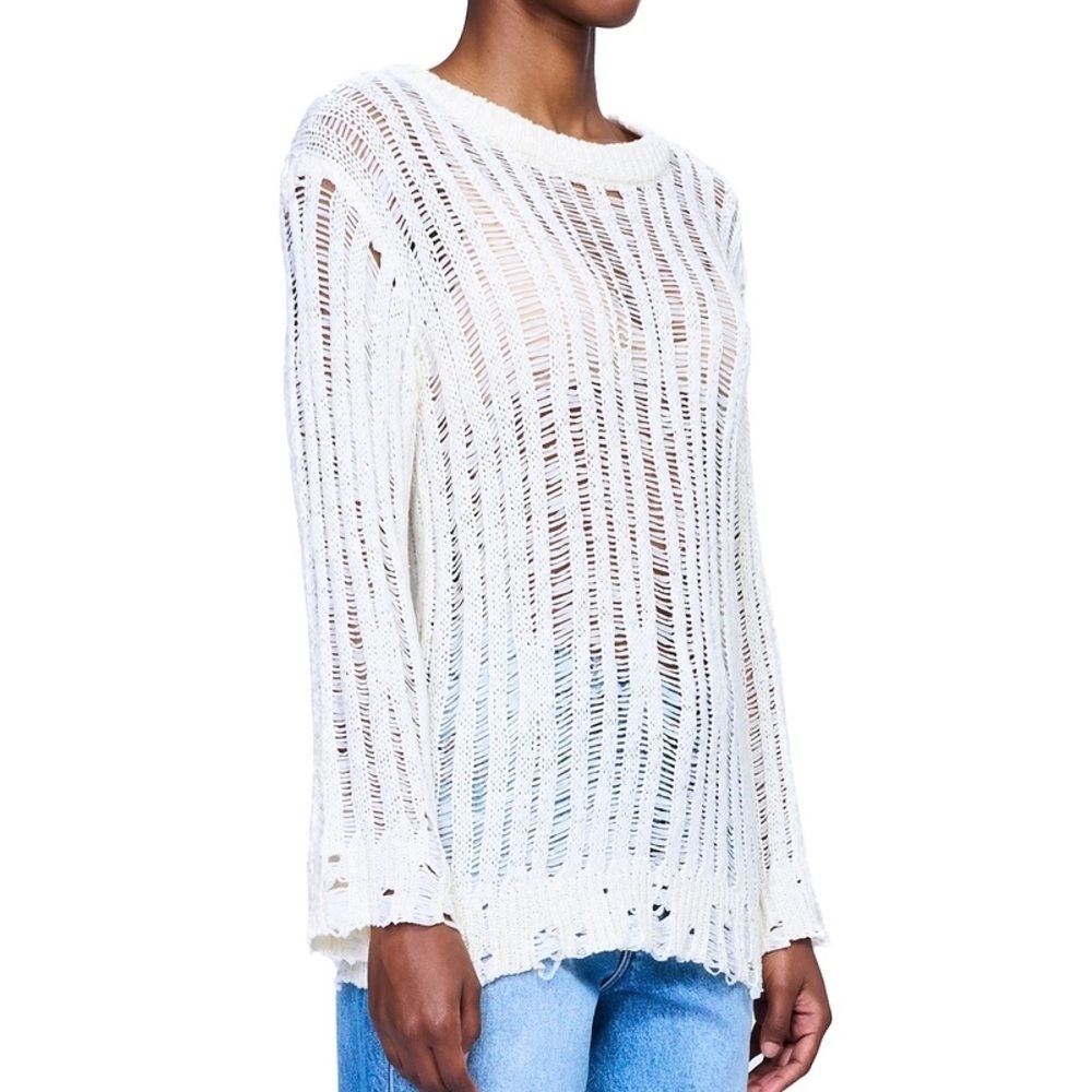 MOON RIVER ladder knit sweater size M